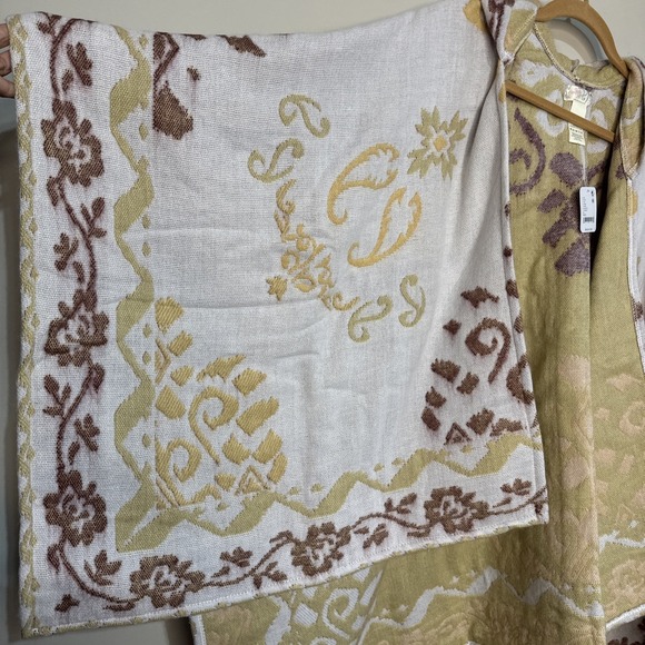 Nwt Free People Women's One Size Printed Hooded duster in Ivory - Picture 3 of 15